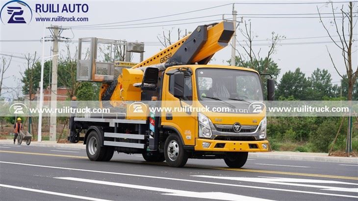 Foton 32m Aerial Work Vehicle, Street Lamp Maintenance, Telescopic Arm Lifting Platform, Straight Arm Aerial Work Vehicle suppliers